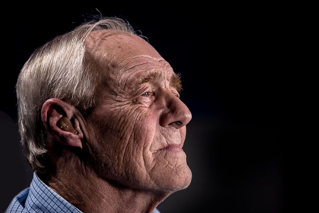 elderly man telling story